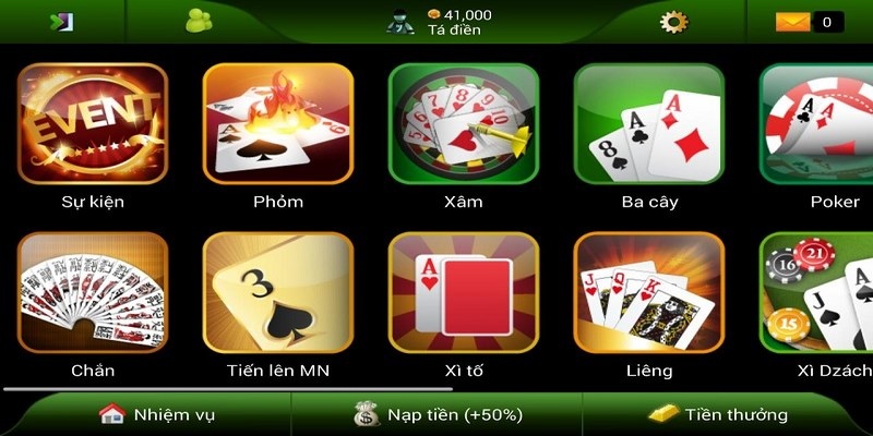 game đánh bài online đổi tiền mặt